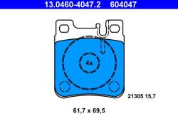 ATE Fékbetét készlet ATE 13.0460-4047.2 for MERCEDES-BENZ, CHRYSLER (13.0460-4047.2)