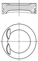 MAHLE dugattyú MAHLE 030 PI 00100 001 (030 PI 00100 001)