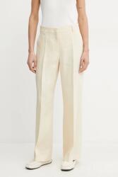 Weekend Max Mara lennadrág női, bézs, magas derekú széles, 2515131052600 - bézs 38