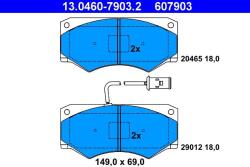 ATE fékbetétkészlet, tárcsafék ATE 13.0460-7903.2 for IVECO (13.0460-7903.2)