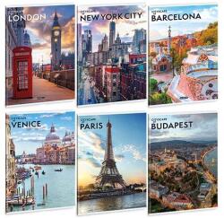 Ars Una Füzet kockás ARS UNA A/4 40 lapos Extra kapcsos Cityscape (53124821) - fotoland