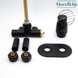 AREZZO design SPEARPEX/UNICO radiátor szelep fekete, jobb AR-SPEARPEX-B-R (SPEARPEX-B-R)