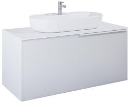 AREZZO design design MALIBU alsószekrény 120 1 fiók + 1 fiók , matt fehér (168382)