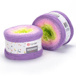 YARNART Rosegarden fonal 312 Világoszöld-lila