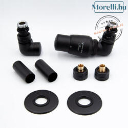 AREZZO design CORNERPEX/VISION radiátor szelep fekete, jobb AR-CORNERPEX-B-R (CORNERPEX-B-R)