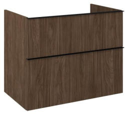 AREZZO design design MONTEREY 80 cm-es alsószekrény 2 fiókkal Lincoln dió színben, szifonkivágás nélkül (168691)