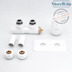 AREZZO design DUOPEX/TWINS radiátor szelep fehér jobb AR-DUOPEX-W-R (DUOPEX-W-R)