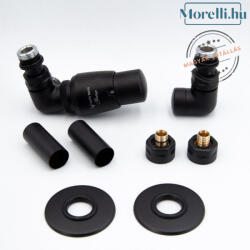  AREZZO design CORNERPEX/VISION radiátor szelep fekete, bal AR-CORNERPEX-B-L (CORNERPEX-B-L)