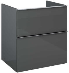 AREZZO design design MONTEREY 60 cm-es alsószekrény 2 fiókkal Mf. antracit színben, szifonkivágás nélkül (167090)