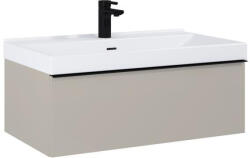 AREZZO design design MONTEREY 80 cm-es alsószekrény 1 fiókkal Matt Beige színben, szifonkivágással (168587)