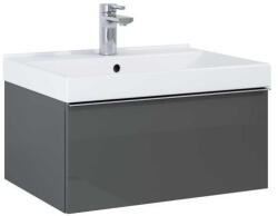 AREZZO design design MONTEREY 60 cm-es alsószekrény 1 fiókkal Mf. antracit színben, szifonkivágással (167076)