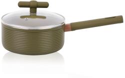 Grunberg Cratita din aluminiu cu capac Grunberg GR5722, interior anti-aderent, compatibila inductie, 16x7.5 cm, 1.3 l