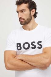 BOSS Green t-shirt fehér, férfi, nyomott mintás - fehér XL