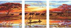 Makana Afrika kincsei - Többrészes számfestők, kerettel (50x120 cm)