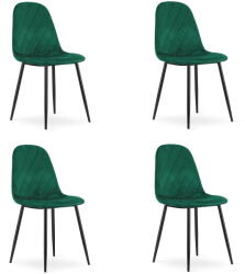 FDY Set 4 Scaune Bucatarie/Dining Askora Catifea Verde