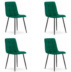 FDY Set 4 Scaune Bucatarie/Dining Jacob Verde Catifea
