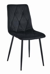 FDY Scaun Bucatarie/Dining Fido Catifea Neagra