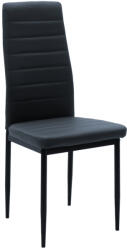 FDY Set 4 Scaune Bucatarie/Dining Kleo 2 Piele Ecologica Gri Antracit