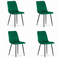 FDY Set 4 Scaune Bucatarie/Dining Gabe Catifea Verde