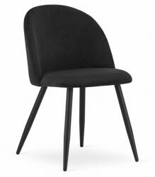 FDY Scaun Bucatarie/Dining Capri Catifea Negru