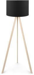 FDY Lampa De Podea Tesally Negru-Stejar 38x140 cm