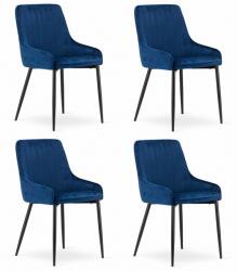 FDY Set 4 Scaune Bucatarie/Dining Kaira Catifea Alabastre