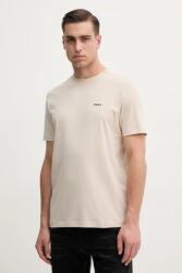 BOSS Green t-shirt bézs, férfi, nyomott mintás, 50506373 - bézs S - answear - 23 990 Ft