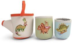 FILIBABBA Neoprene Bath Toys Dino Activity Cups Fürdőjátékok 6m+ 3 db