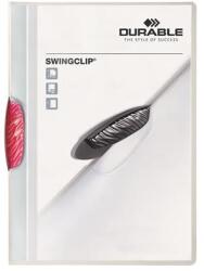 DURABLE Gyorsfűző, klipes, A4, DURABLE "Swingclip® 30", bíbor (DB226035) - primatinta
