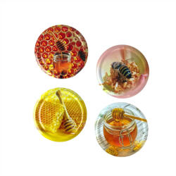  Befőttesüveg tető 82-es fém, mézes TO82