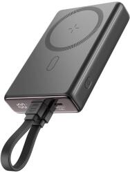 JOYROOM JR-PBM01 MagSafe Powebank USB-A + Type-C / 10000 mAh 20 W - Fekete