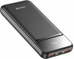 SWISSTEN Power Line II Powerbank USB-A + USB-C / 10000 mAh 22, 5 W - Fekete