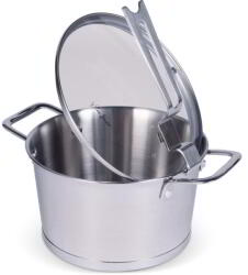 Lamart LT1275 Rozsdamentes acél Edény Üveg Fedővel O 22 cm 5L - Ezüst