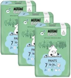 Muumi Baby Pants 7 XL 16-26 kg (102 db), havi csomagolású nadrágpelenka eco pelenka (59515-3)