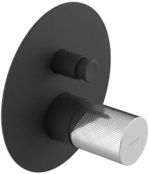 SAPHO ULTRATAP 2-irányú falba süllyesztett csaptelep, matt fekete/króm UT042TBC (UT042TBC)