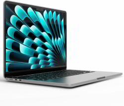 Next One MacBook Air M3/M2 15" Laptop tok - Füstös fekete