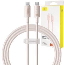 Baseus Habitat Series gyorstöltő kábel USB-C - USB-C, 100W, 1m (rózsaszín) (P10360202421-00) - jatekotthon
