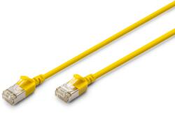 ASSMANN F/FTP CAT 6A RJ45 Patch Kábel 5 m - Sárga