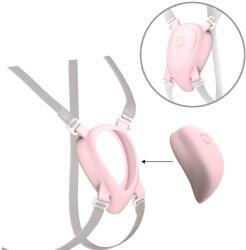 Luxus Wearable Harness Transparent-Pink Vibrator
