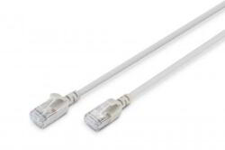 ASSMANN F/FTP CAT 6A RJ45 Patch Kábel 5 m - Szürke