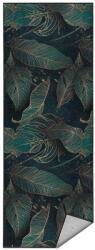 Mila Home Covor tip traversă culoare petrol lavabil 80x200 cm Midnight Jungle - Mila Home Covor