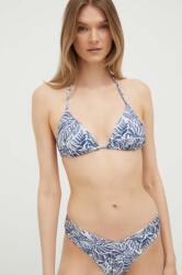 Abercrombie & Fitch bikini felső sötétkék, enyhén merevített kosaras - sötétkék XXS