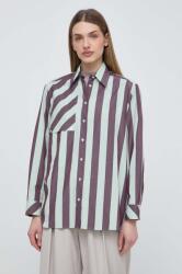 Max Mara pamut ing x Arthur Arbesser női, galléros, zöld, regular - zöld 38