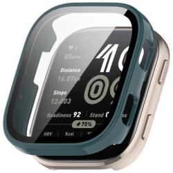 PC FULL COVER Capac de plastic cu sticlă pentru Amazfit Bip 6 verde închis