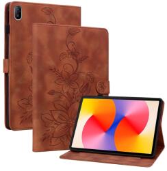  Husă cu flip ART LILY pentru Huawei MatePad SE 11 2024 maro