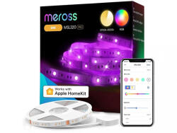 Meross Okos Wi-Fi változtatható színű LED szalag (5 méter) (MSL320PHK-EU-5M-LIGHT)