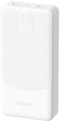 Dudao K10 Power Bank 10000mAh 2x USB / USB-C 2.4A 12W, fehér