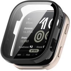  PC FULL COVER Üveg műanyag fedél a Amazfit Bip 6-hoz, fekete