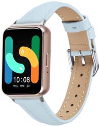  LEATHER bőrszíj Samsung Galaxy Fit3-hoz világoskék
