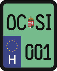Rendszám matrica rollerre (OCSI-001)